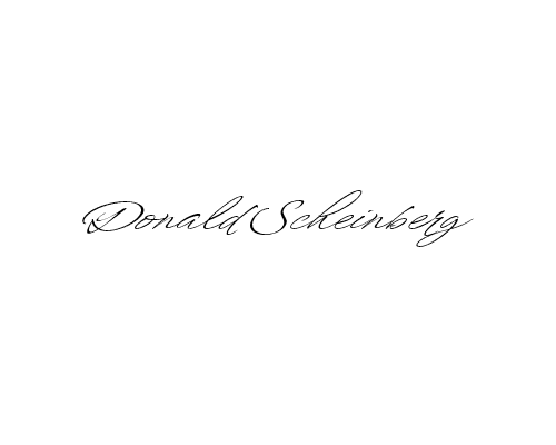 Donald Scheinberg signature